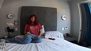 Condom slips out but don't cum inside me