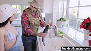 step grandad hey suck my cock step granddaughter? fucked up 😈🍆