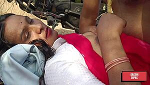 me n my horny indian wife cant resist passionate outdoor fuckin luv it!!