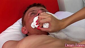 ts nurse barbara perez plugs hole deep with dildo