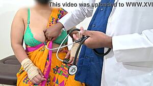 doctor squeezes telugu aunty's huge boobs during hospital check