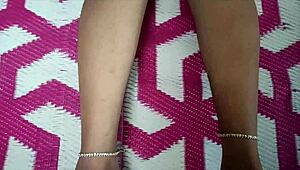 desi chubby housewife moans as husband passionately kisses her big ass in bed