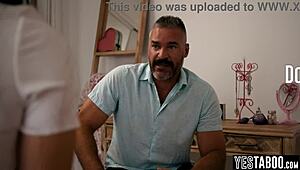 stepdad's big dick trains petite latina teen stepdaughter pov blowjob deepthroat 😈👅