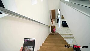 POV Chronically Cleaning Stepmom's Cheating Cunt Ride