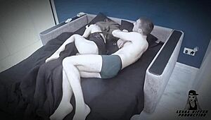 a hidden cam films my slut wife riding stranger's huge cock in hotel