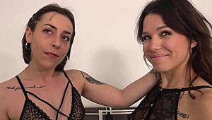 manon and heivy discover electric chemistry licking skinny asses in hot ffm threesome 😍🔥