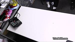 Thief Big Tit Nurse Gets Bent Over and Banged Hard from Behind in Hospital Backroom