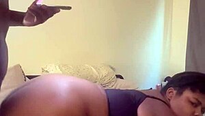 uh fat pregnant bbw takes huge nut bust deep from behind