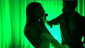 yaira teen amateur gropes big natural tits and ass while brushing hair around house