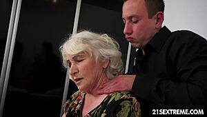 norma returns hairy granny tits bouncing on young cock