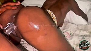 step-brother pound my creamy wet pussy doggystyle cum dripping all over ass