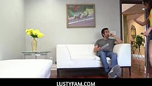 stepdaughter begs stepdad join her naughty private tits fuck sesh now!